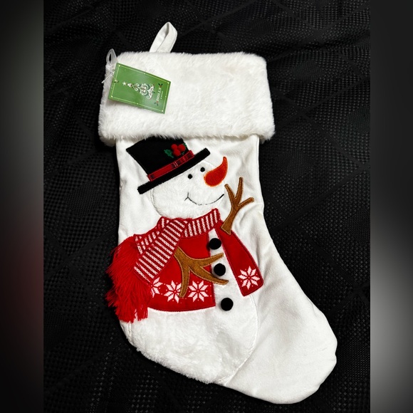NWT Snowman Christmas Stocking Holly & Moss Brand - Picture 1 of 4